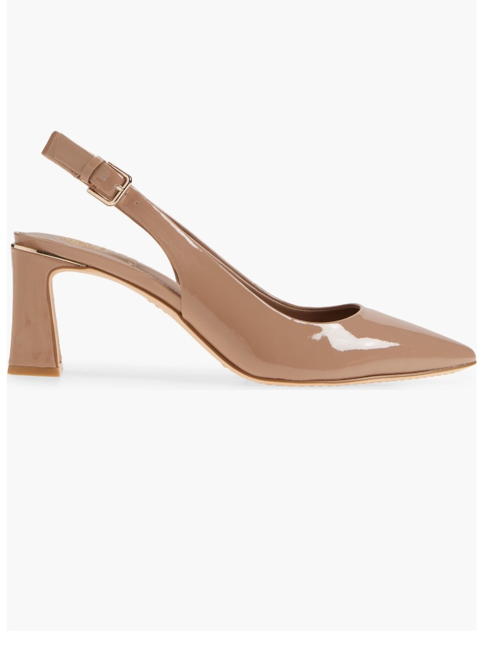 Vince Camuto Hamden Pointed Toe Slingback Pump Heel Nude 9 NWOB - Picture 2 of 10